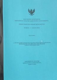 PERATURAN KALURAHAN KEDUNGPOH NO 1 TAHUN 2023 TENTANG LAPORAN PERTANGGUNG JAWABAN REALISASI ANGGARAN